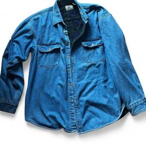 American Vintage Blue Denim Shirt Jacket
